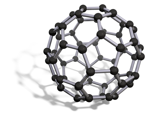 Molecular structure of fullerenes.